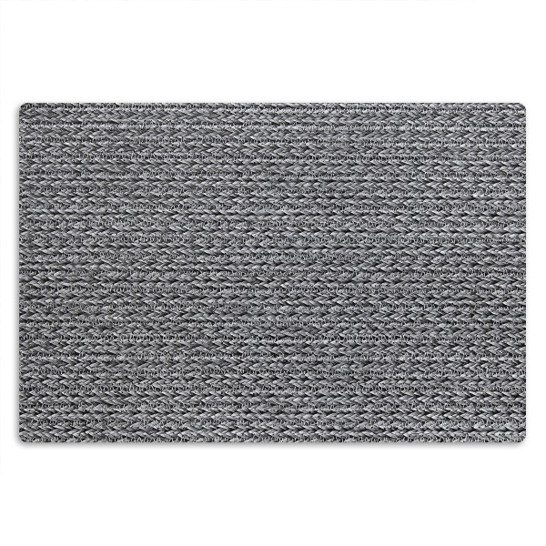 Encontraproduto.com.br - 10 Jogo Americano Tricot Cinza - Trançado Impermeável  Pvc