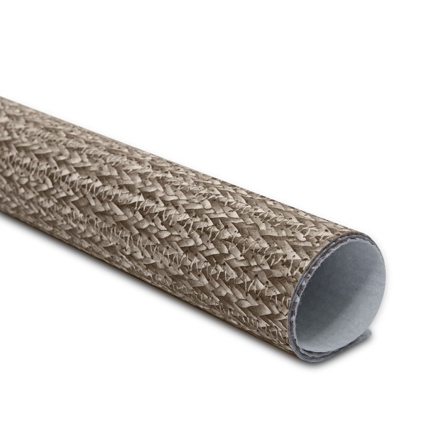Encontraproduto.com.br - 12 Jogo Americano Redondo Tricot Marrom Impermeável Pvc