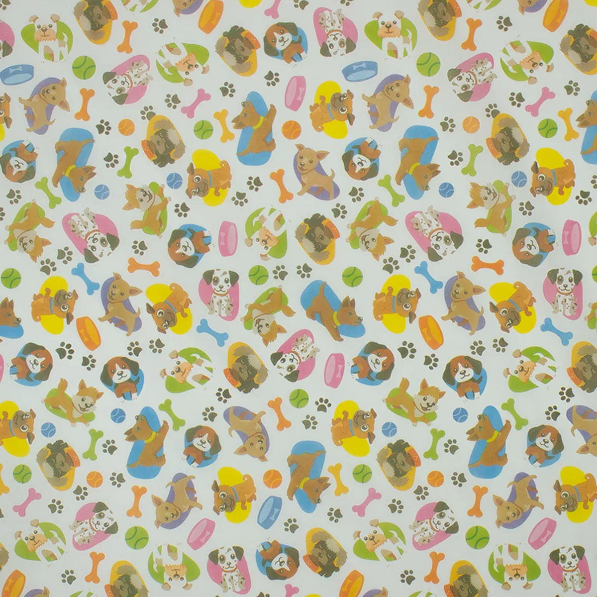 Encontraproduto.com.br - 4 Toalha Mesa TNT Festa Pet Cachorro Osso Patinha 140X140