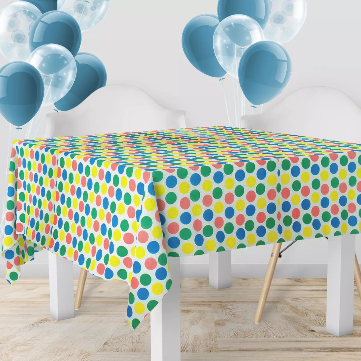 Encontraproduto.com.br - 1 Toalha Mesa Festa Estampado TNT Circo Estrela 140X200