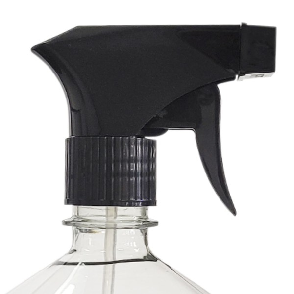 Encontraproduto.com.br - 4 Frasco Borrifador Spray 1000ml Cilíndrico Gatilho Preto