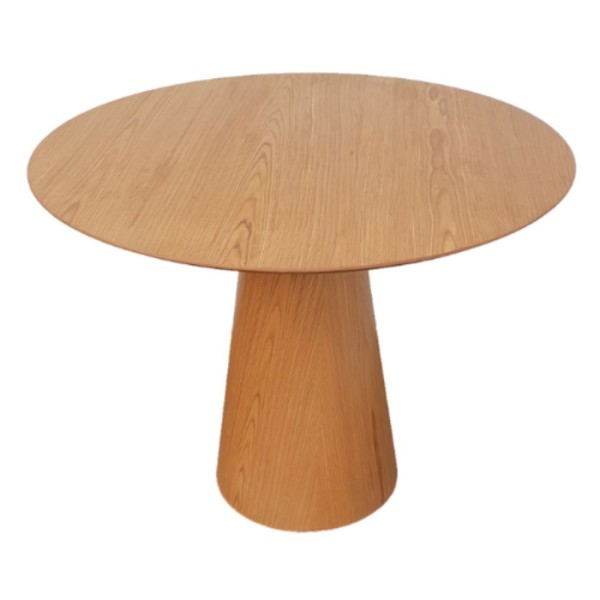 Mesa De Jantar Cone Redonda 120 Cm Madeira Freijó