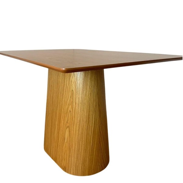 Encontraproduto.com.br - Mesa De Jantar Cone 160X90 Base Freijó Tampo Freijó Marrom