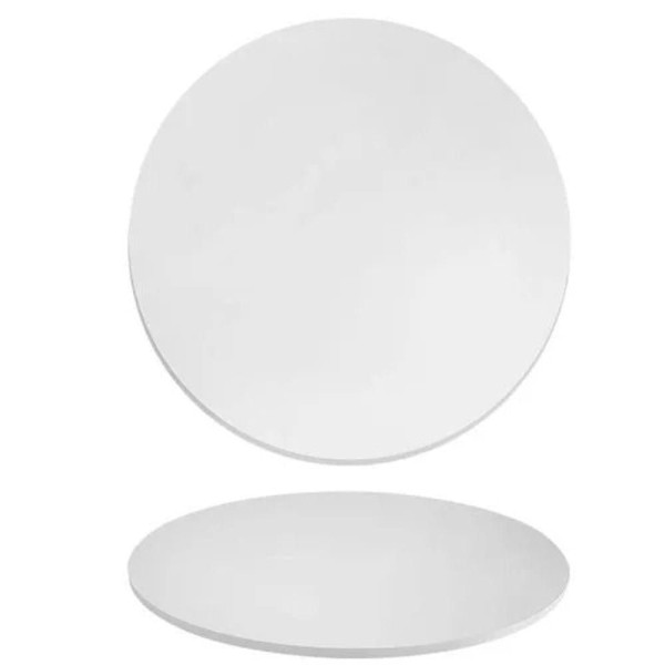 Tampo Em Mdf Oval 260x140 Cm - Laqueada Cor Branco