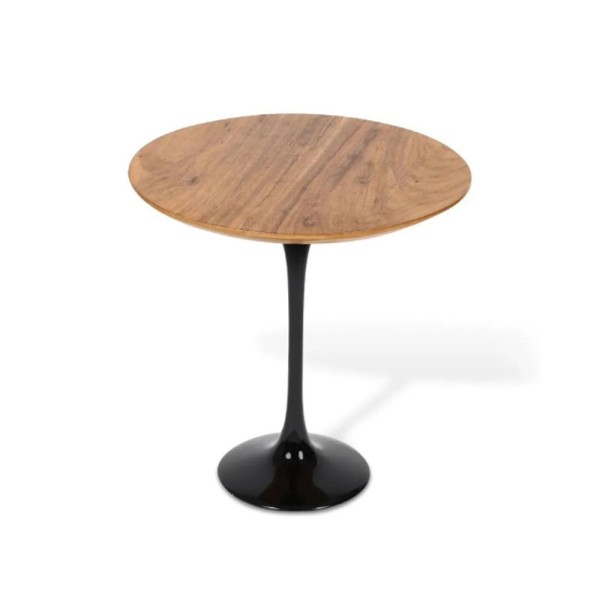 Encontraproduto.com.br - Mesa Jantar Tulipa Saarinen Redonda 60cm Laca Ou Madeira
