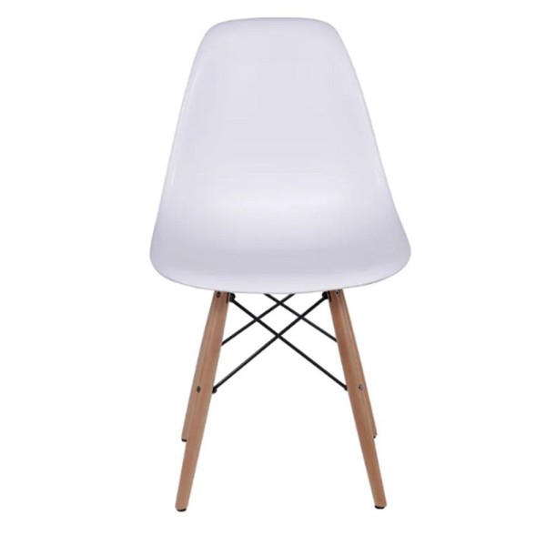 Encontraproduto.com.br - Conjunto Mesa De Jantar Cone Redonda 120 Cm ébano + 5 Cadeiras Eames Dkr Wood