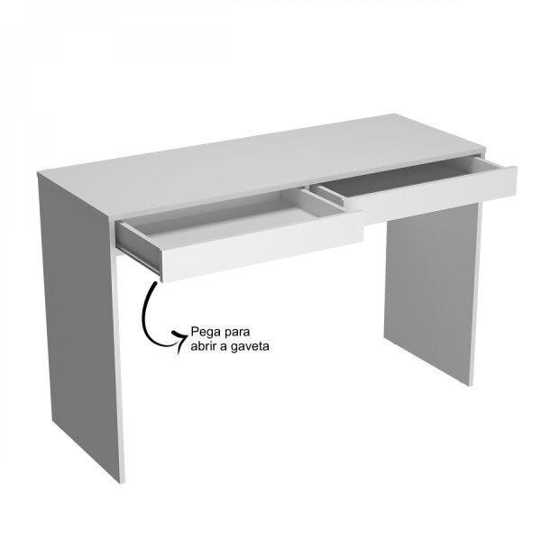 Encontraproduto.com.br - Escrivaninha 2 Gavetas Madri Branca