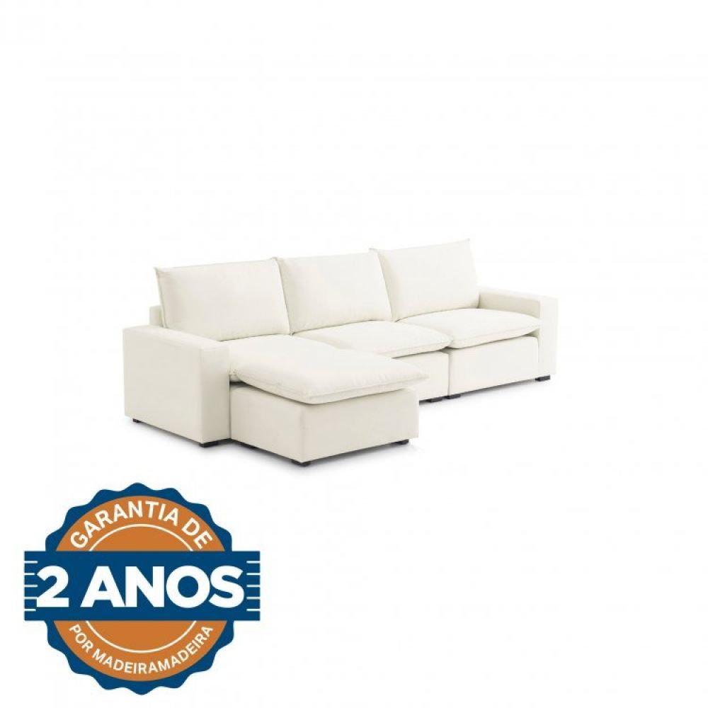 Encontraproduto.com.br - Sofá Hug 3 Lugares 295cm Hug Madeiramadeira Azul