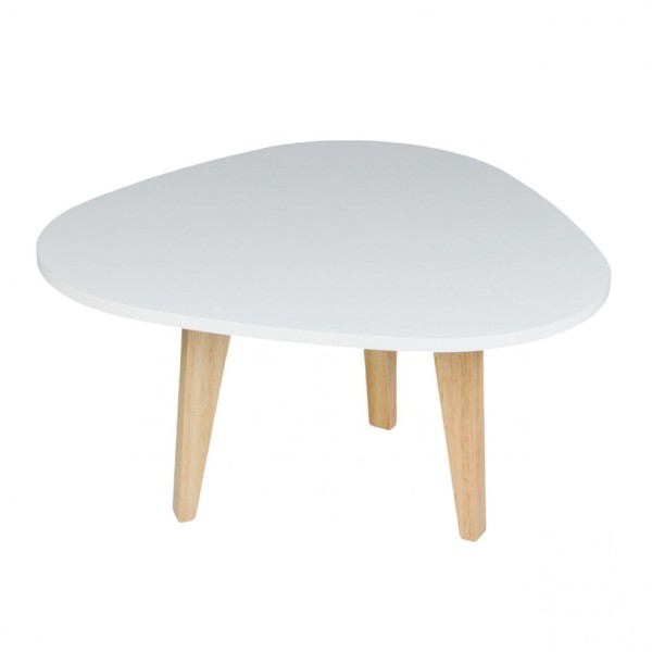 Encontraproduto.com.br - Mesa de Centro Munique Branco/Madeirado