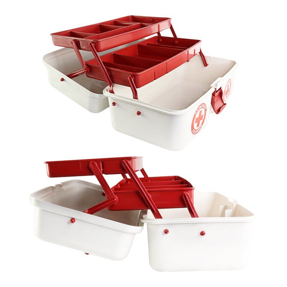Encontraproduto.com.br - Maleta De Primeiros Socorros Com 2 Bandejas Mps Arqplast