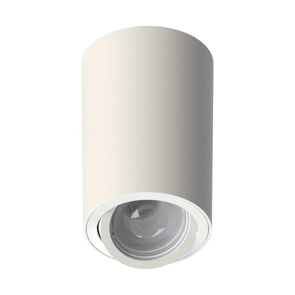 Spot de Sobrepor Para Dicróica Redondo Plana Gu10 Tower Branco Se-385.2534 Ip20 Saveenergy