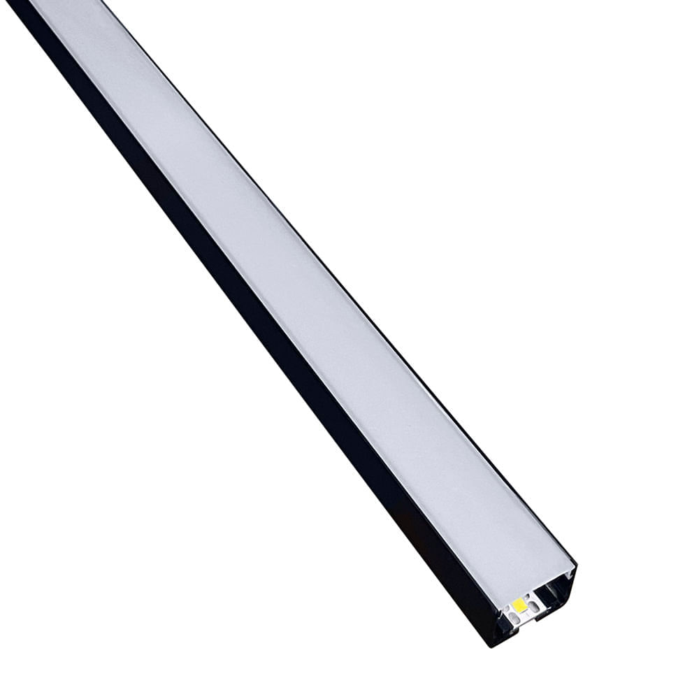 Encontraproduto.com.br - Perfil de Led de Sobrepor Save Energy LLS Flex II 1 Metro com LED 5700K Luz Branca