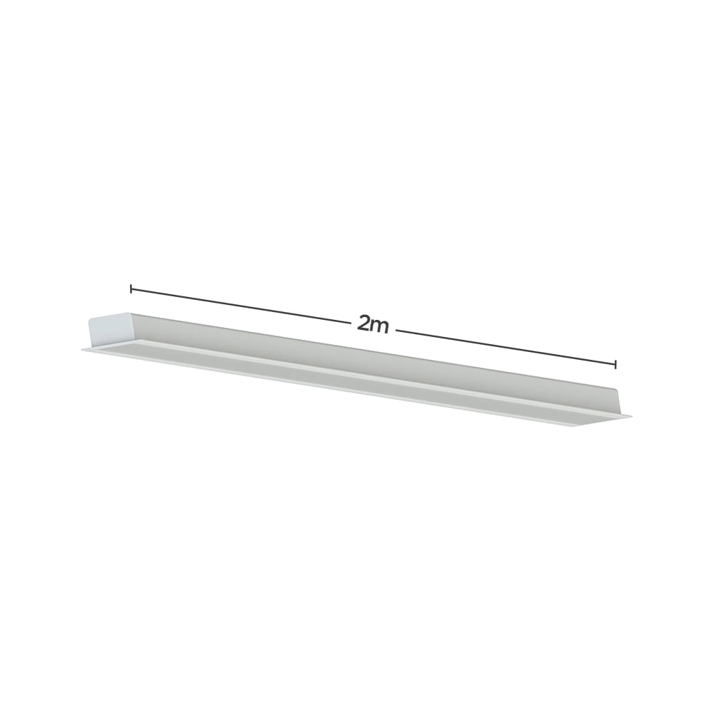 Encontraproduto.com.br - Perfil de Led de Embutir Save Energy LLS Flex II 2 Metros com LED 5700K Luz Branca