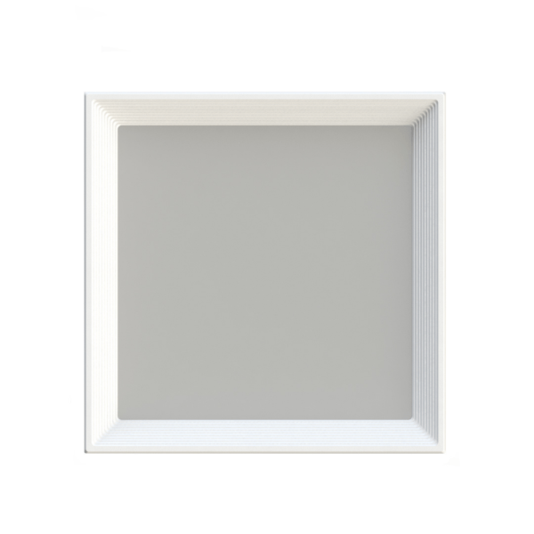Painel LED De Sobrepor Quadrada Recuada Bivolt 20W 1220 Lúmens 22x22cm Branco Saveenergy