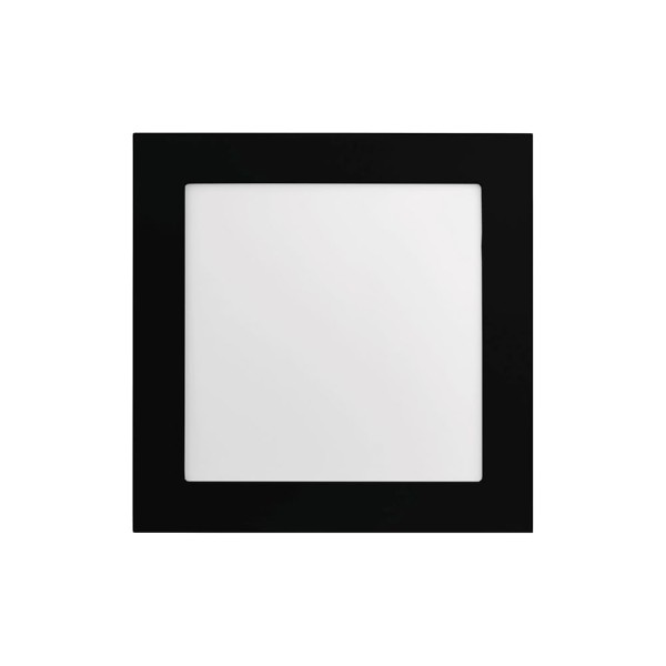 Painel de Led Save Energy Slim Quadrado de Embutir 20W Bivolt Jet Black