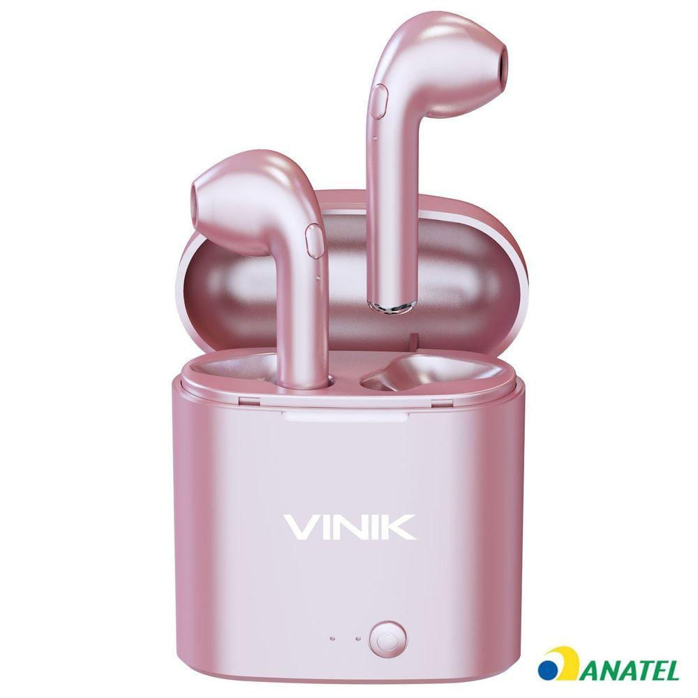 Fone de Ouvido Bluetooth EASY W1+ TWS True Wireless - Rose