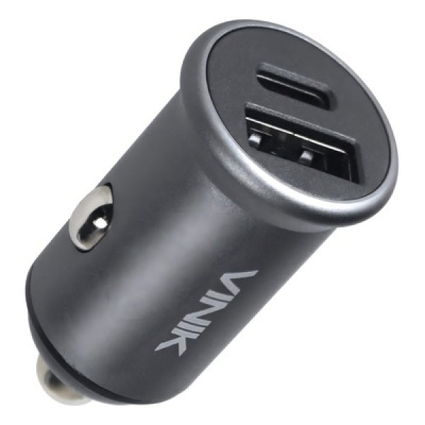 Encontraproduto.com.br - Carregador Veicular 48W com Duas Saidas 1 Saida USB 12V 1.5A QC (18W) e 1 Saida Tipo C 9V 2.25A PD