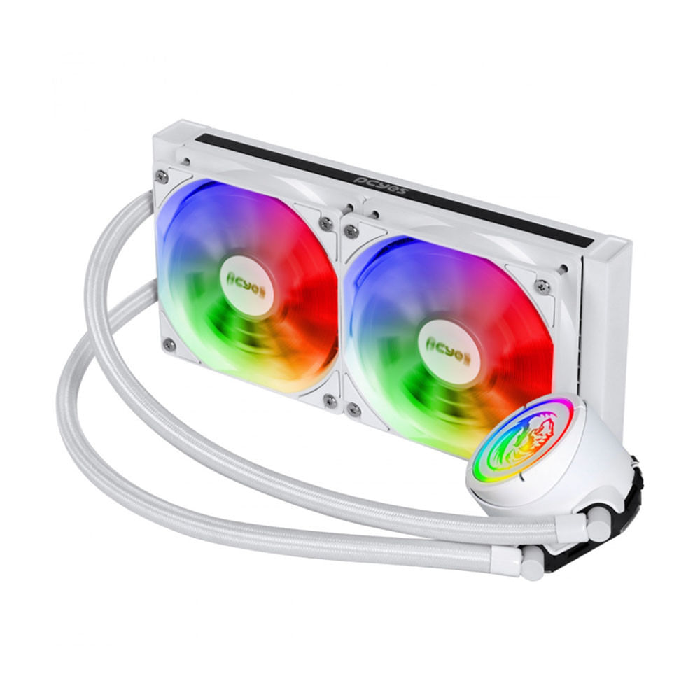 Water Cooler PCYES Nix 2 ARGB 240mm TDP 250W Branco - PCYWCNIX240W
