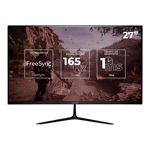 Encontraproduto.com.br - Monitor Gamer Mancer Horizon Z PRO, 27 Pol. VA, FHD, 1ms, 165Hz, FreeSync, HDMI/DP, MCR-HZNP27-BL01