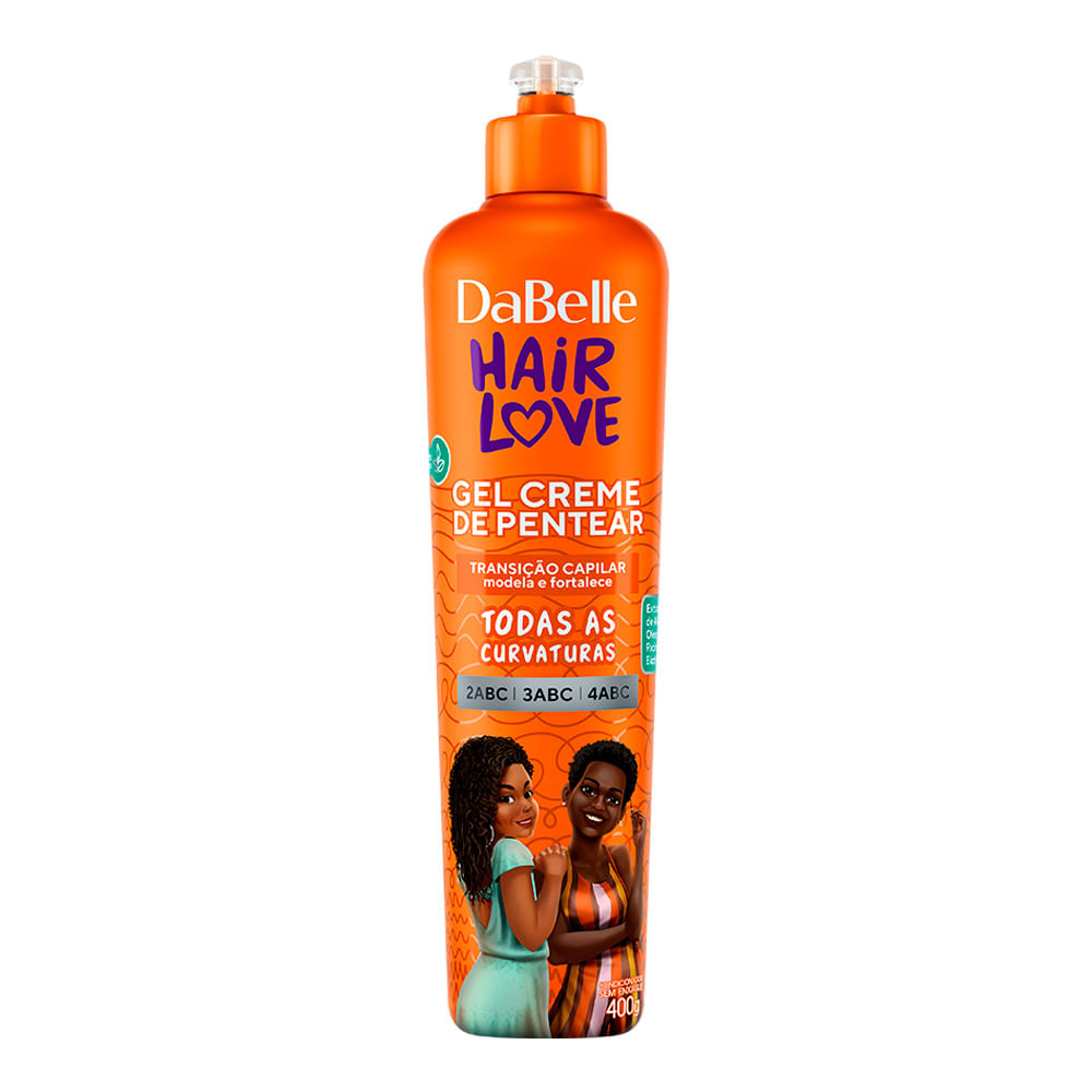 Gel Creme de Pentear Dabelle Hair Love Transição Capilar 400g