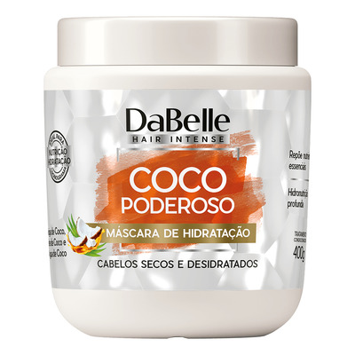 Encontraproduto.com.br - Máscara de Hidratação Dabelle Hair Coco Poderoso 400g