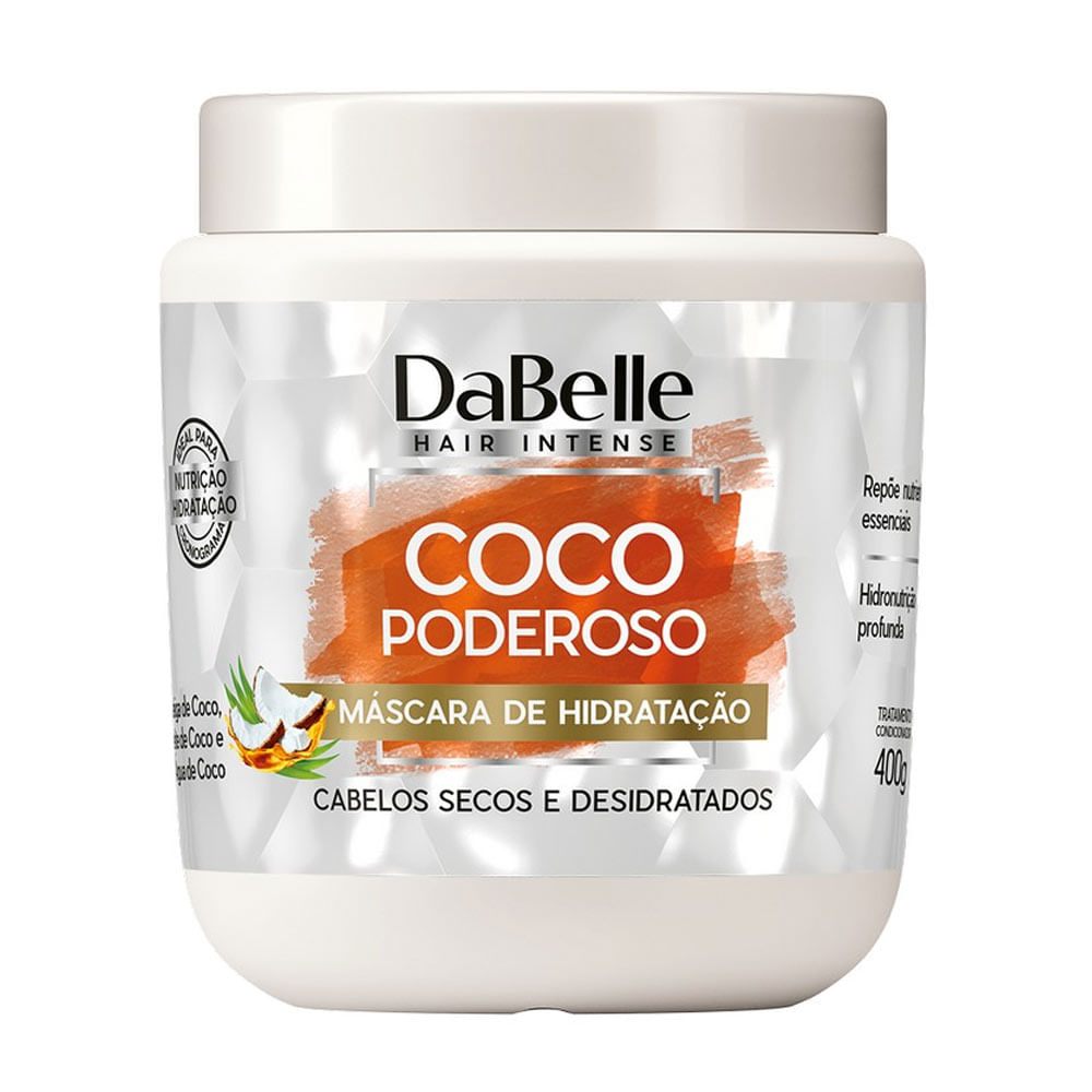 Encontraproduto.com.br - Máscara de Hidratação Dabelle Hair Coco Poderoso 400g