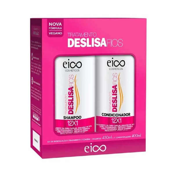Encontraproduto.com.br - Kit Eico Deslisa Fios Shampoo + Condicionador 450ml