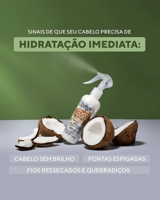 Encontraproduto.com.br - Fluído Hidratante Dabelle Coco Poderoso 180ml
