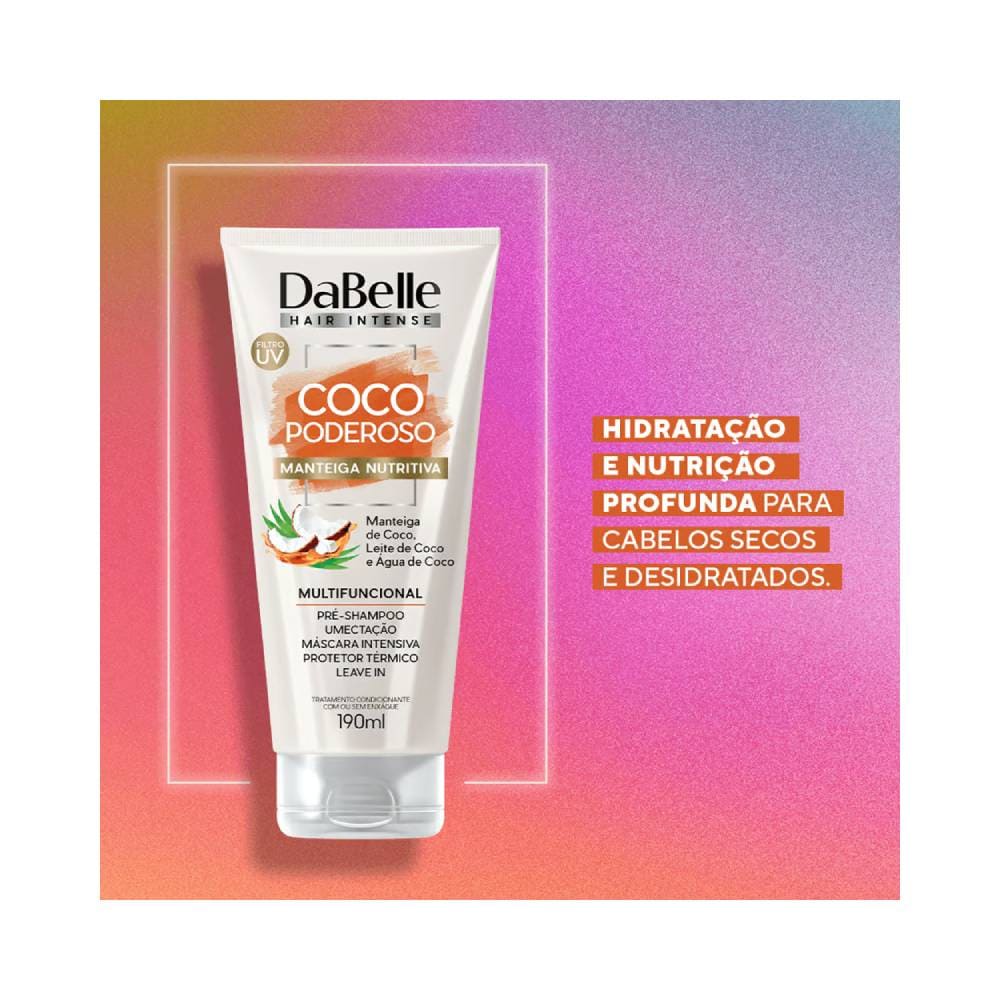 Encontraproduto.com.br - Manteiga Nutritiva DaBelle Capilar Coco Poderoso 190ml