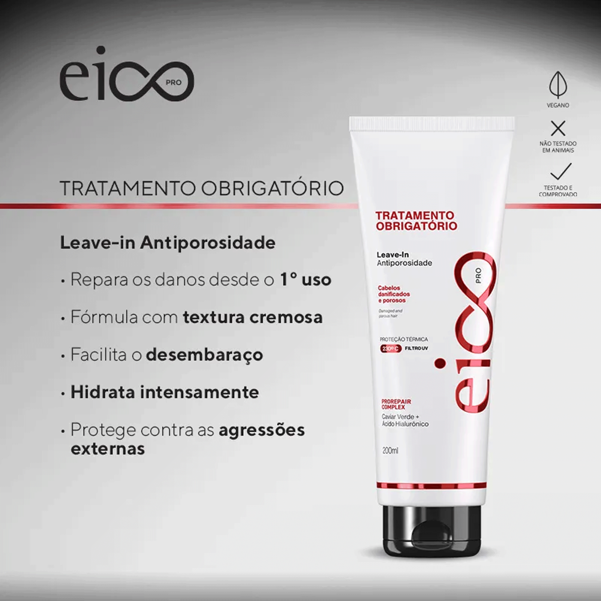 Encontraproduto.com.br - Leave In 200ml Tratamento Obrigatorio - Eico Profissional
