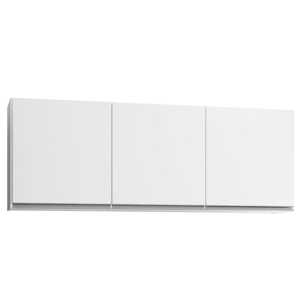 Encontraproduto.com.br - Kit 2 Armários Aéreos 150cm 3 Portas Argélia Branco - Lumil
