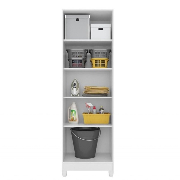 Encontraproduto.com.br - Armário Multiuso Organizador 2 Portas Castanho Wood