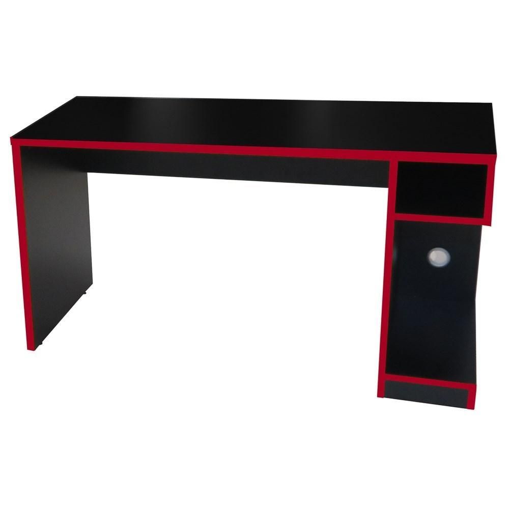 Encontraproduto.com.br - Mesa Para Computador Notebook Gamer 136cm Player F02 Preto/Vermelho - Mpozenato