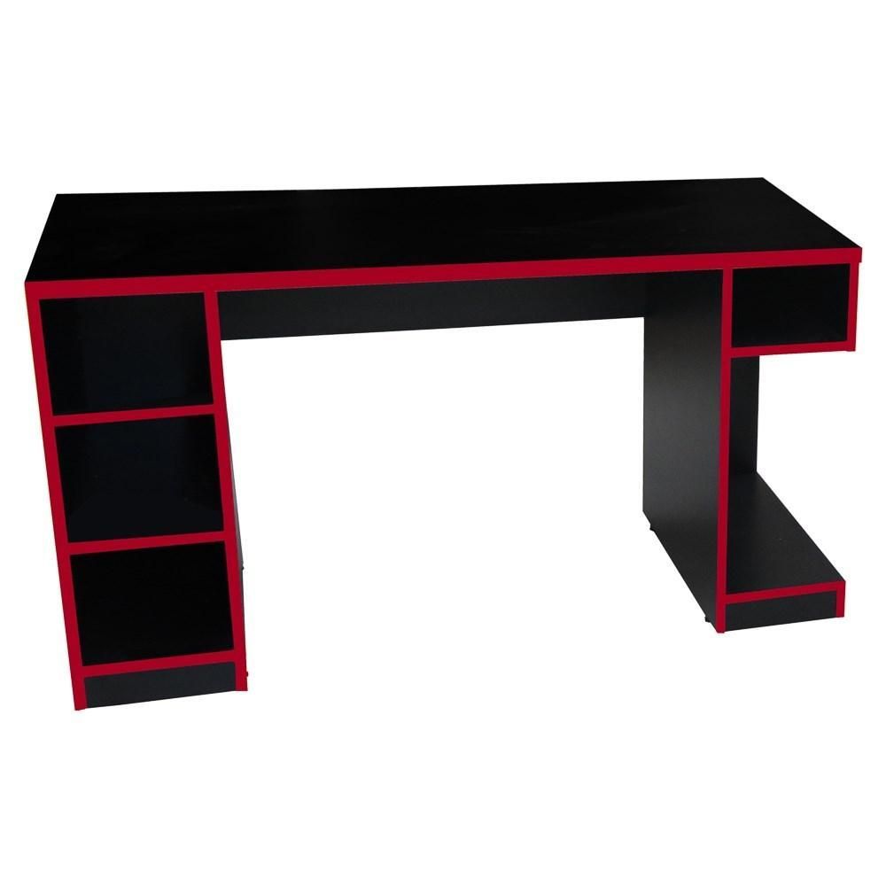 Encontraproduto.com.br - Mesa Para Computador Notebook Gamer 136cm Player Pro F02 Preto/Vermelho - Mpozenato