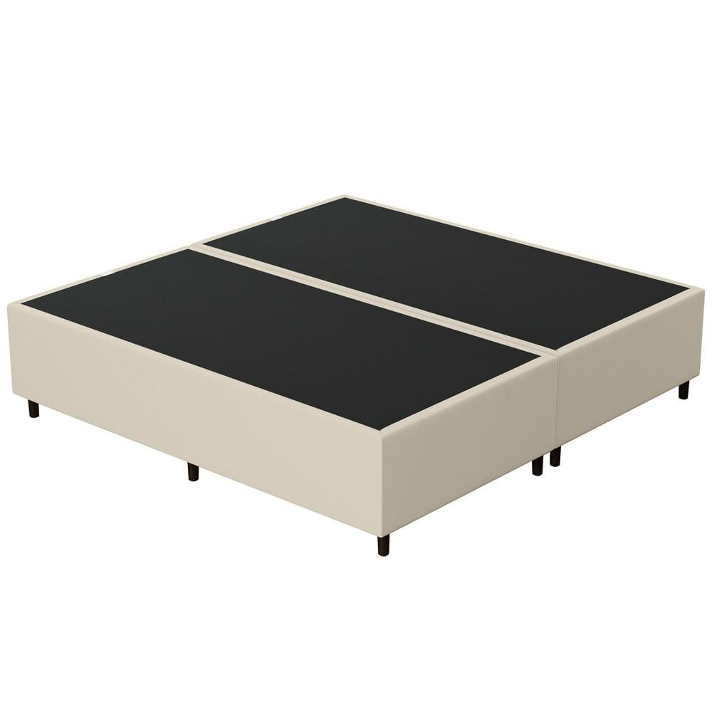 Encontraproduto.com.br - Cabeceira com Base Cama Box Casal Queen 158x198 Hit ID5 Corano Bege/Linho Rosê - Mpozenato