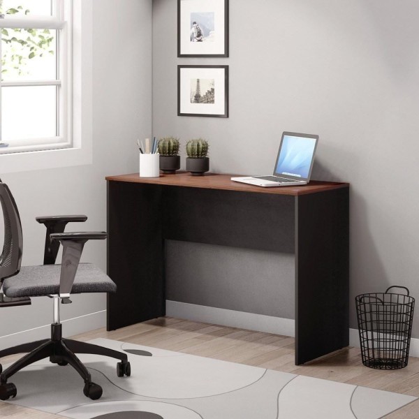 Encontraproduto.com.br - Mesa Para Computador Escrivaninha 110Cm Euro Ii C14 Dakota/Preto - Mpozenato