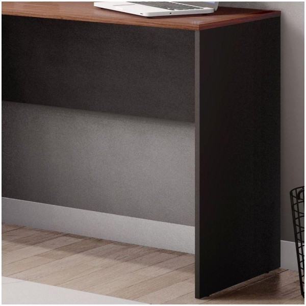 Encontraproduto.com.br - Mesa Para Computador Escrivaninha 110Cm Euro Ii C14 Dakota/Preto - Mpozenato