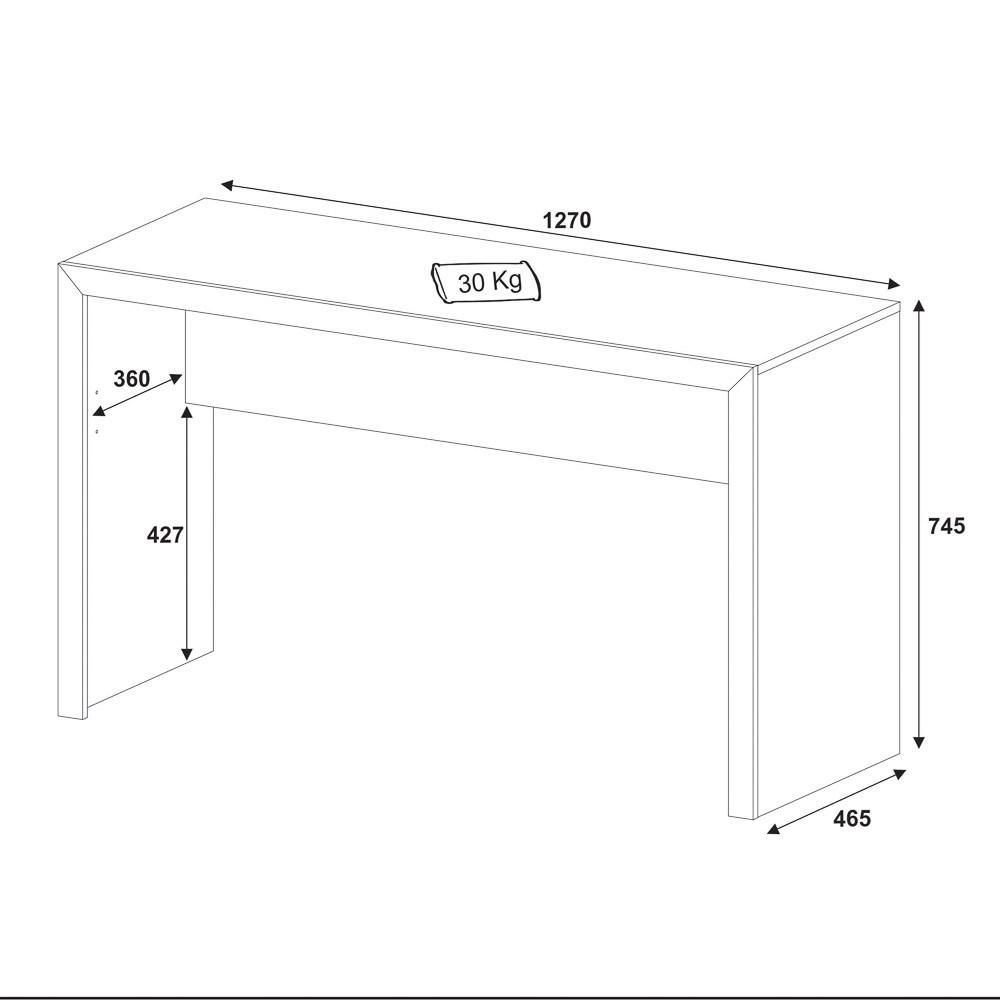 Encontraproduto.com.br - Mesa Para Computador Escrivaninha Me4135 Branco