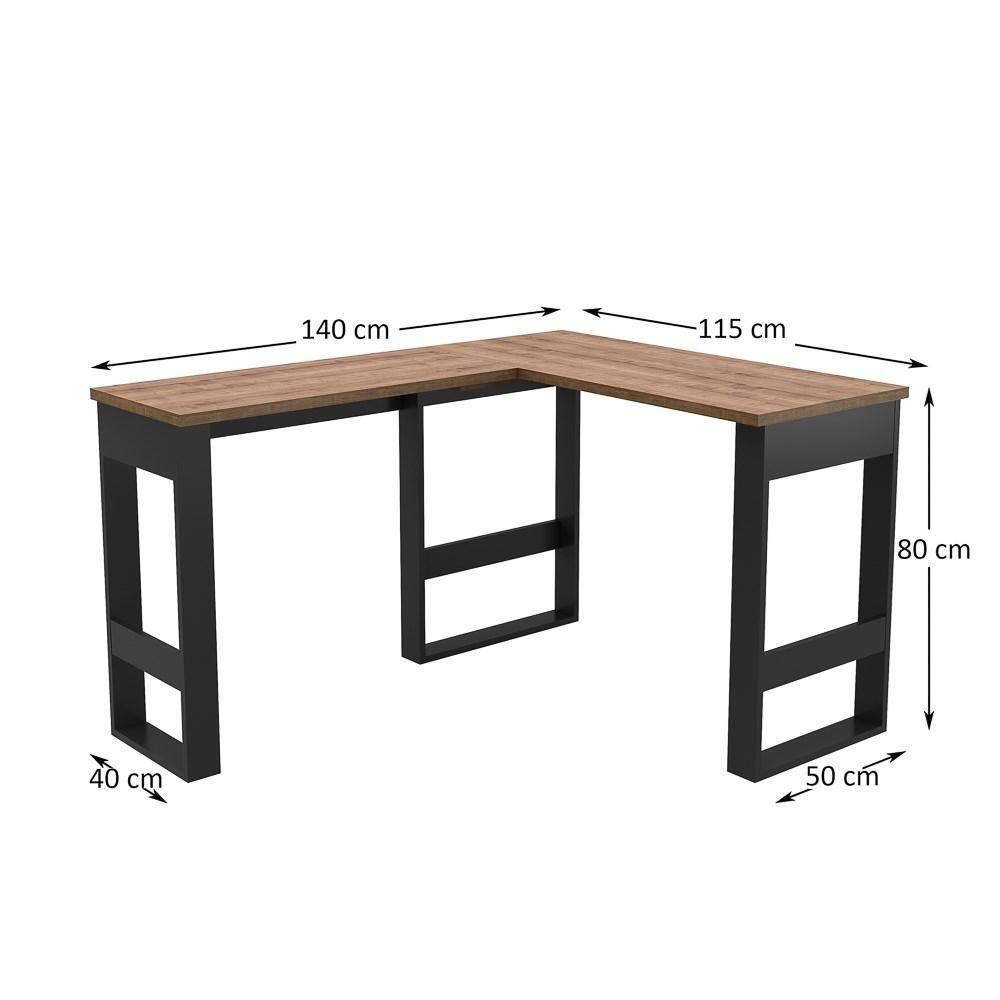 Encontraproduto.com.br - Mesa Para Computador em L Chess F04 Preto/Solanum - Mpozenato