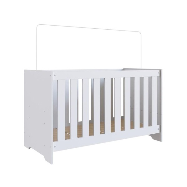 Encontraproduto.com.br - Berço Americano 3 em 1 Certificado Inmetro Aconchego LA004 Branco - Completa Móveis