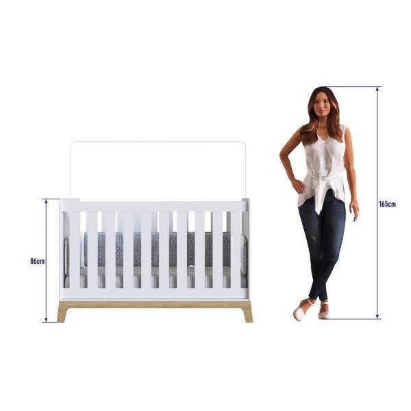 Encontraproduto.com.br - Berço 3 Em 1 Mini Cama Sofá Certificado Inmetro Favo De Mel 001 Branco - Completa Móveis