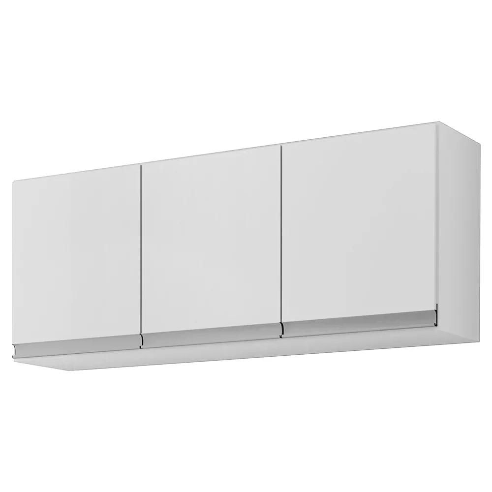 Encontraproduto.com.br - Armário e Balcão Gabinete Para Pia 120cm com Tampo 3 Portas Manu Branco - AJL Móveis