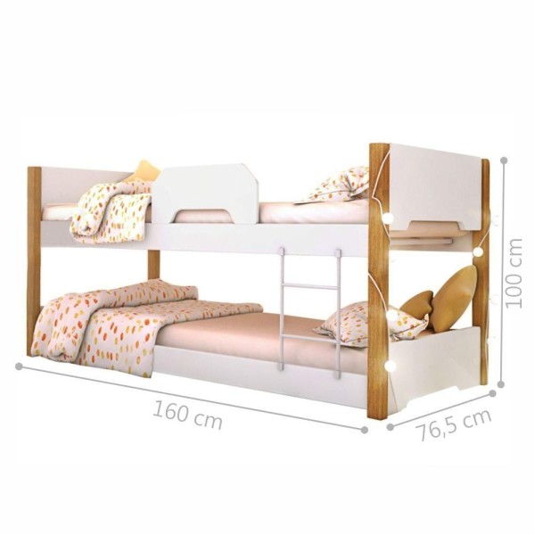 Encontraproduto.com.br - Beliche Infantil Exclusiv Com Cordão Led
