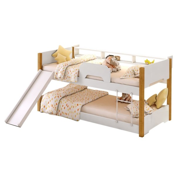 Encontraproduto.com.br - Beliche Infantil Exclusiv Com Escorregador E Prateleira
