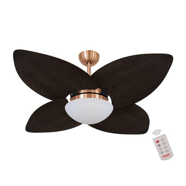 Ventilador De Teto 4 Pás Palmae Tabaco 127v C/ Controle