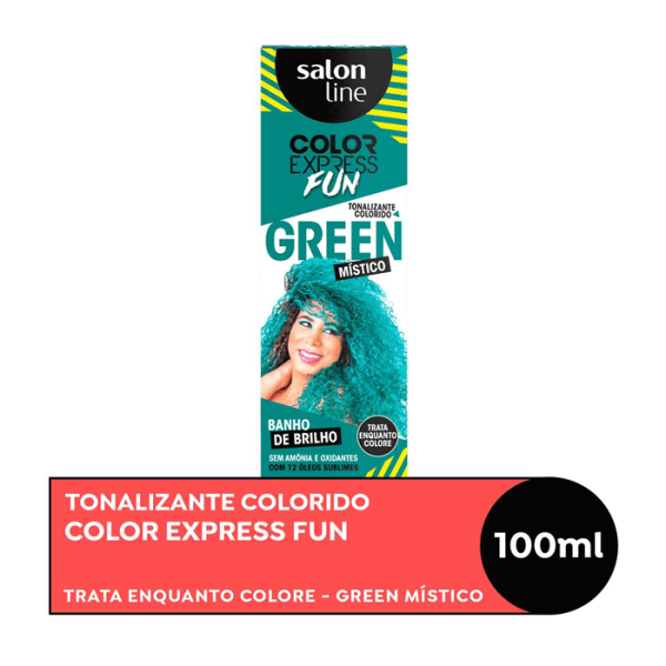 Encontraproduto.com.br - Tonalizante Salon Line color express Kit Fun Green Místico