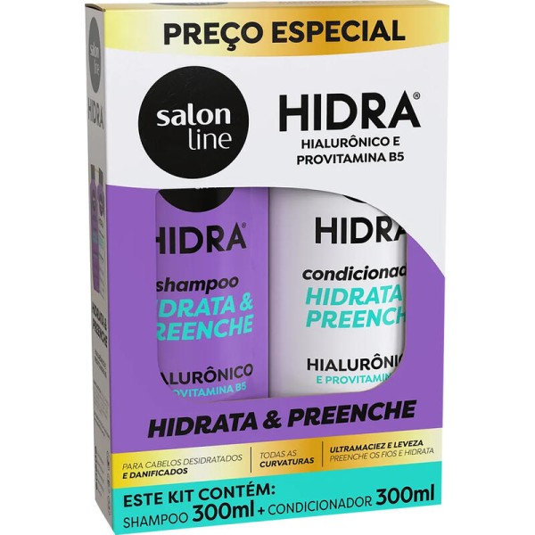 Kit Salon Line Shampoo + Condicionador Hidra Hialurônico