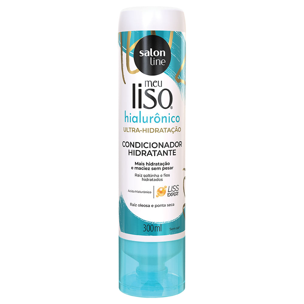 Encontraproduto.com.br - CONDICIONADOR SALON LINE MEU LISO ACIDO HIALURONICO 300ML