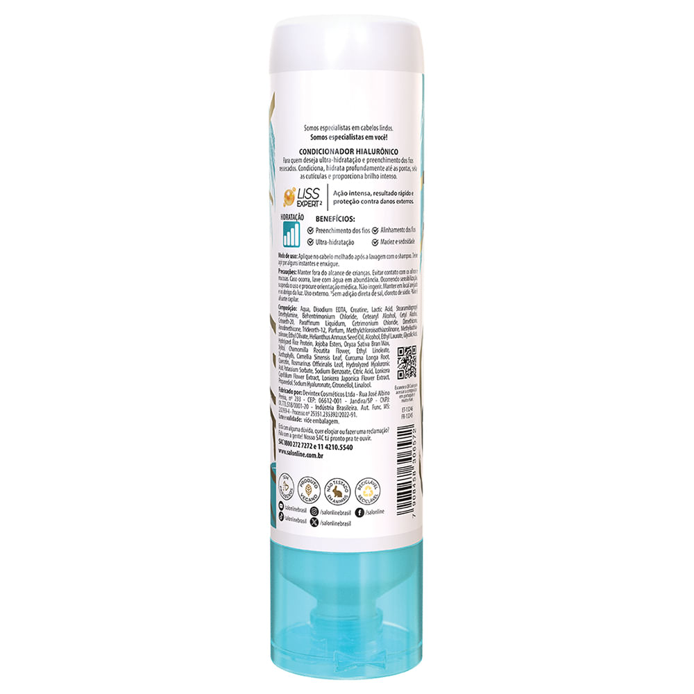 Encontraproduto.com.br - CONDICIONADOR SALON LINE MEU LISO ACIDO HIALURONICO 300ML
