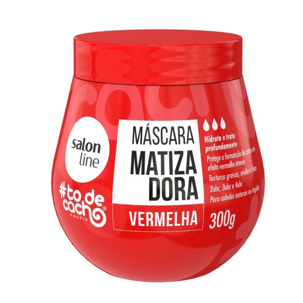 Encontraproduto.com.br - Salon Line Meu Liso Vermelho - Máscara Matizadora 300g